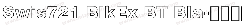 Swis721 BlkEx BT Bla字体转换